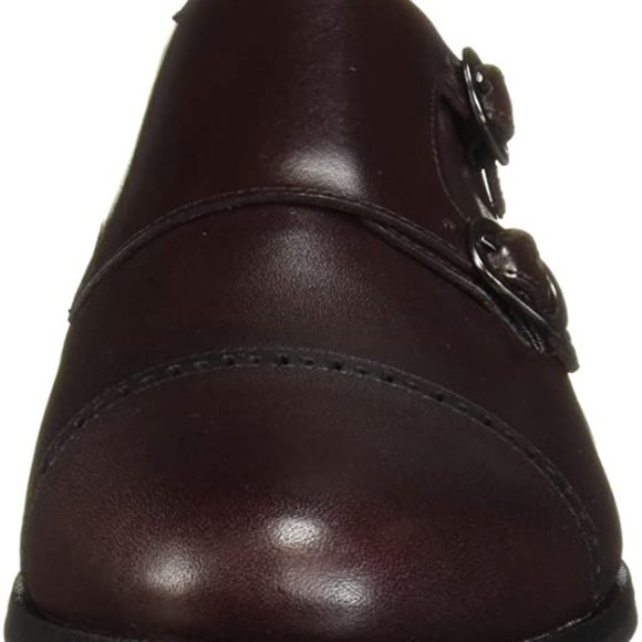 MARC JOSEPH NEW YORK Men\'s Leather Double Monk Dress Shoe Oxford Wine Size US 9 main image 7